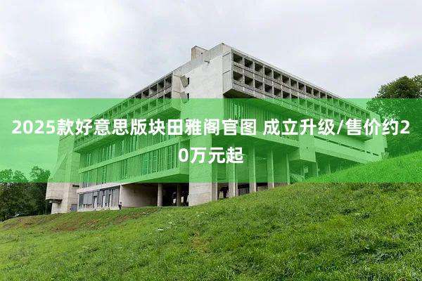 2025款好意思版块田雅阁官图 成立升级/售价约20万元起