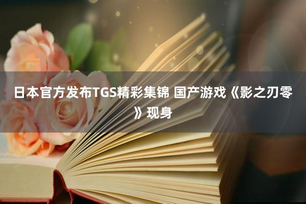 日本官方发布TGS精彩集锦 国产游戏《影之刃零》现身